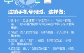 注销手机号码,这些账户也记得解除缩略图 注销手机号码,这些账户也记得解除缩略图