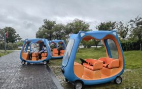 洋气!汉中湿地公园引入20辆“哈啰智能景区双排车”缩略图 洋气!汉中湿地公园引入20辆“哈啰智能景区双排车”缩略图