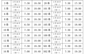 @汉中人,春节期间公交首班时间有调整→缩略图 @汉中人,春节期间公交首班时间有调整→缩略图