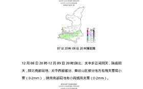 受短波槽东移影响 10日陕西省大部有雨雪天气缩略图 受短波槽东移影响 10日陕西省大部有雨雪天气缩略图