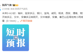 陕西最新预报:雨雪天气要来了!缩略图 陕西最新预报:雨雪天气要来了!缩略图