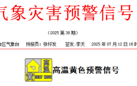 汉台区发布高温黄色预警！连续3天→缩略图