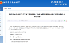 陕西第三届魅力休闲乡村、特色魅力田园推荐名单公示，汉中四地入选！缩略图
